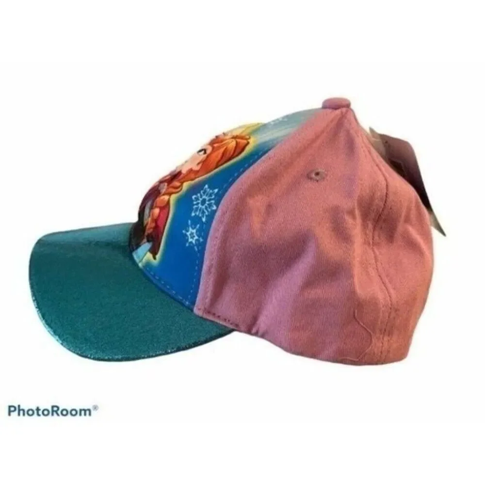 Frozen Elsa & Anna cap hat 3d pop girls kids  adjustable baseball cap New